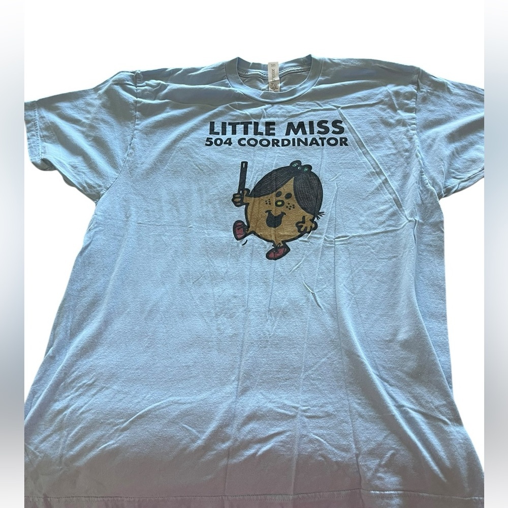 Little Miss 504 Coordinator T-Shirt -light blue